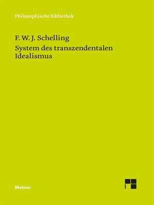 cover image of System des transzendentalen Idealismus